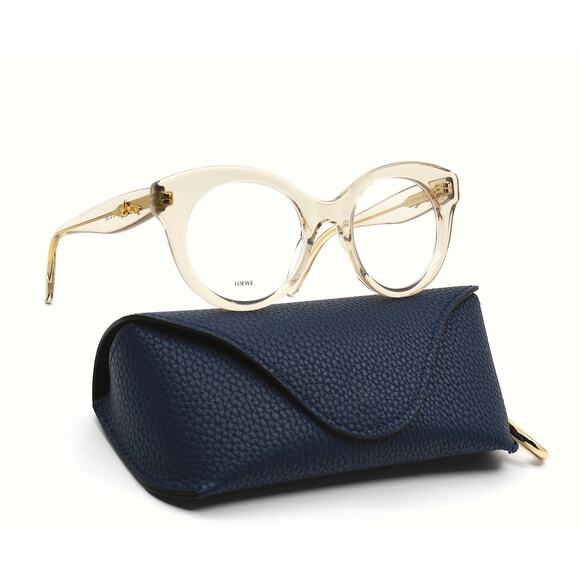 NEW LOEWE LW50074I 057 TRANSPARENT BROWN WOMEN'S EYEGLASSES FRAME - Picture 7 of 13